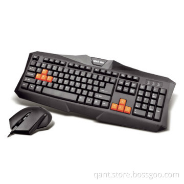 stylish 3D Wired mouse and keyboard Combo